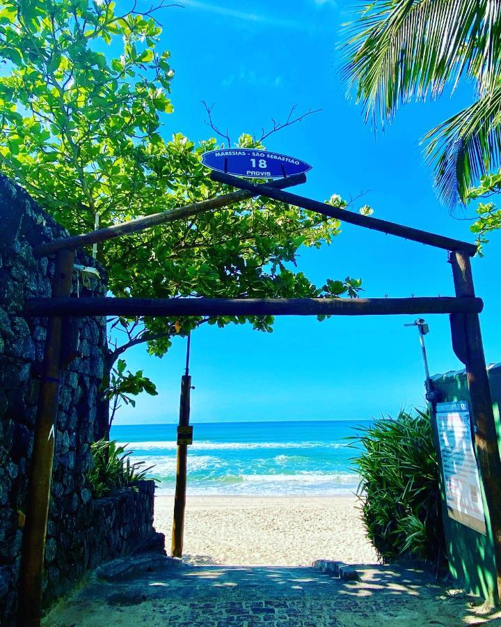 Maresias, Chale H29 Em Condominio De Frente A Entrada 18 Da Praia E Dentro Da Mata Atlantica Сао Себастиао Екстериор снимка